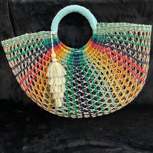 SOLD- Multicolor Woven Women's Bag